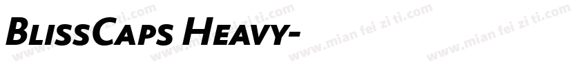 BlissCaps Heavy字体转换